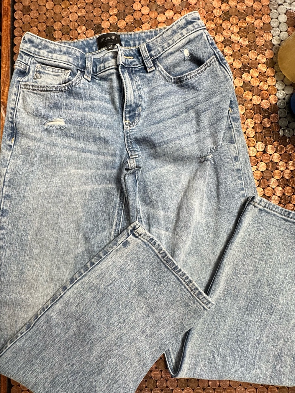 Miss Me Light Wash Wide Leg Jeans